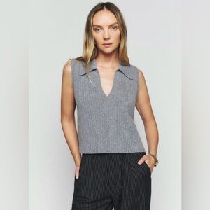 Reformation Sleeveless cashmere Top